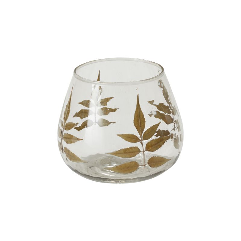 The Elder Votive - Gold Leaf Short Vase