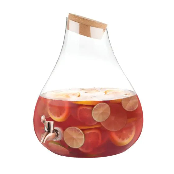Pearl Crafted Glass Dispenser - 2.5 Gallon