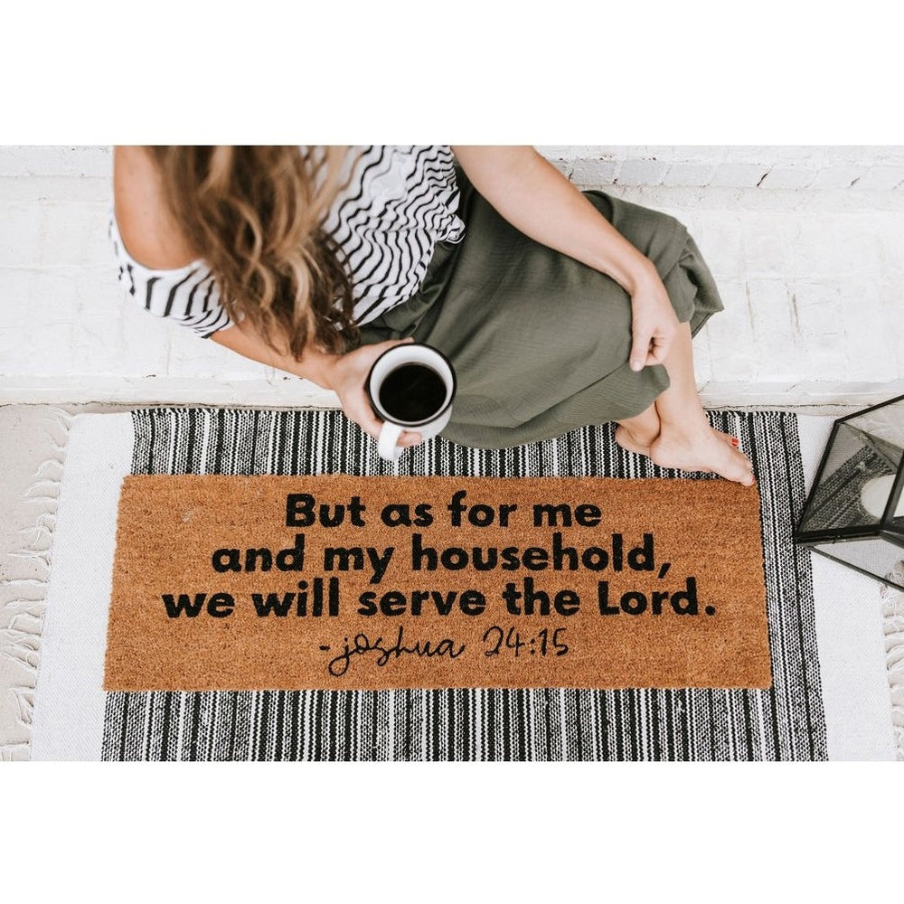 But As For My House-Joshua 24-15 Extra Long Doormat