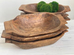 Hand Carved Duck Dough Bowl