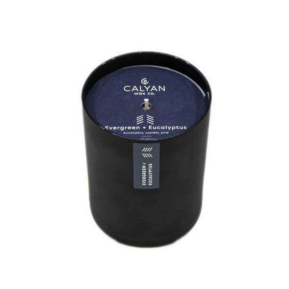 Evergreen + Eucalyptus Matte Black Candle