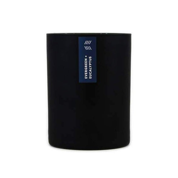 Evergreen + Eucalyptus Matte Black Candle