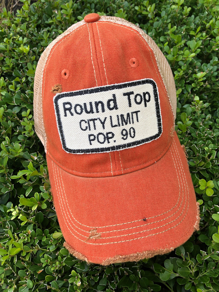 Round Top Distressed Hat