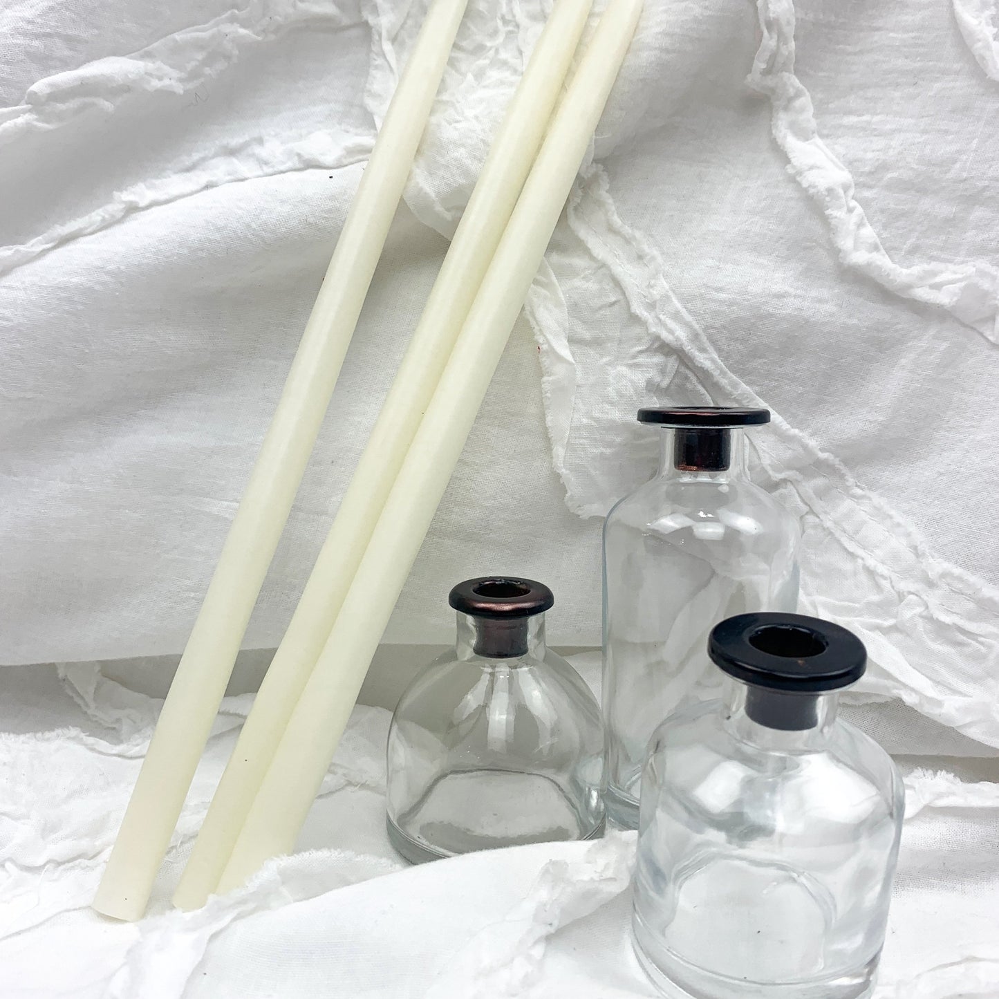 Glass Candle Holder Set