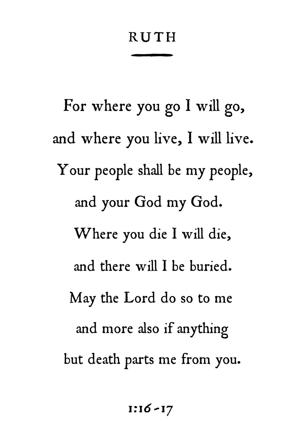 Page Book Scrolls Print - Ruth
