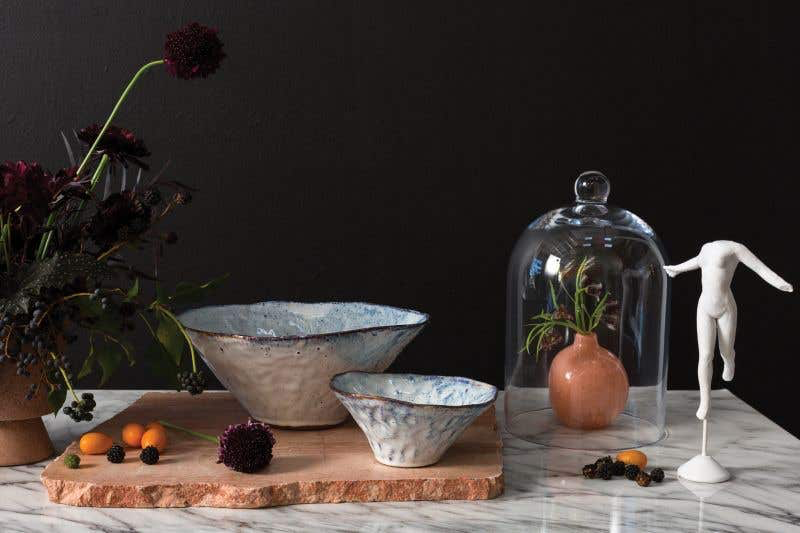 Seeger Ceramic Glazed Serving Bowl