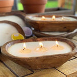 Petite Carved Bowl Candle - Citronella