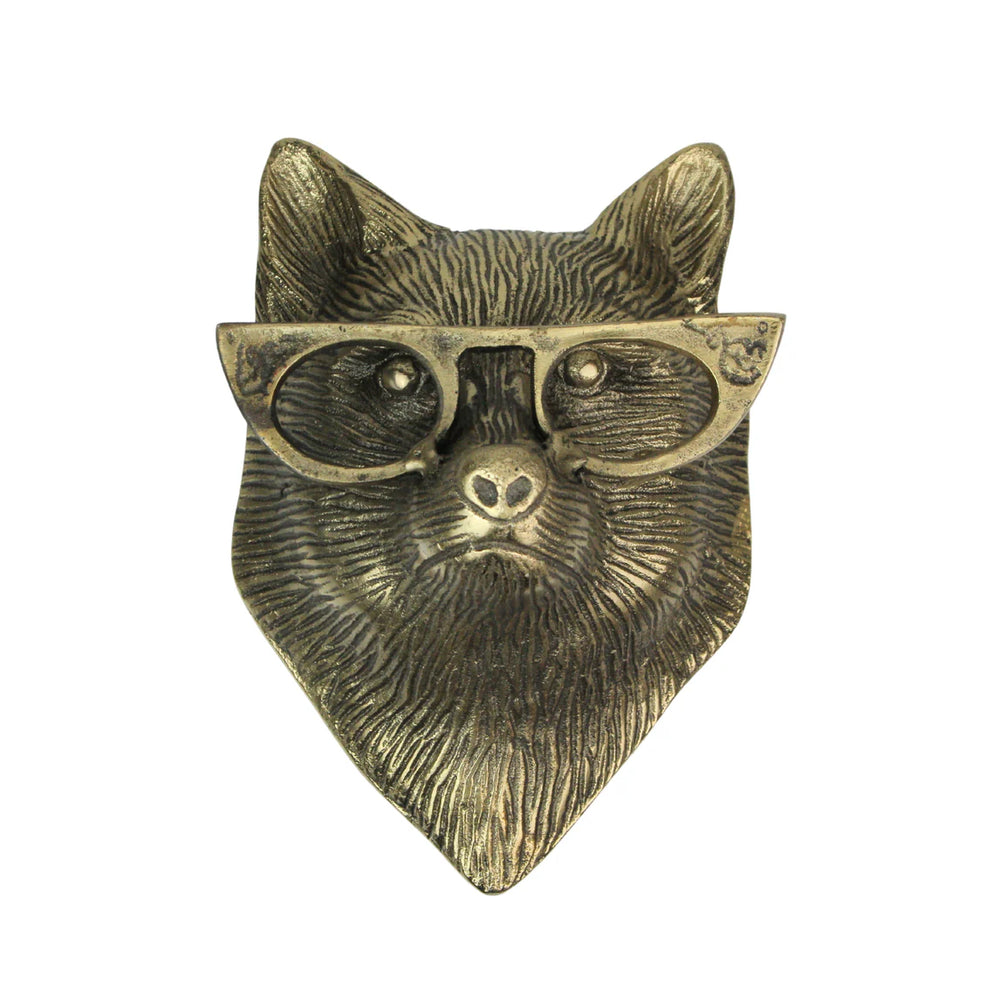 Gold Fox Head Wall Mount