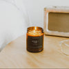 Aspen + Fog Candle in Amber Glass