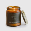 Aspen + Fog Candle in Amber Glass