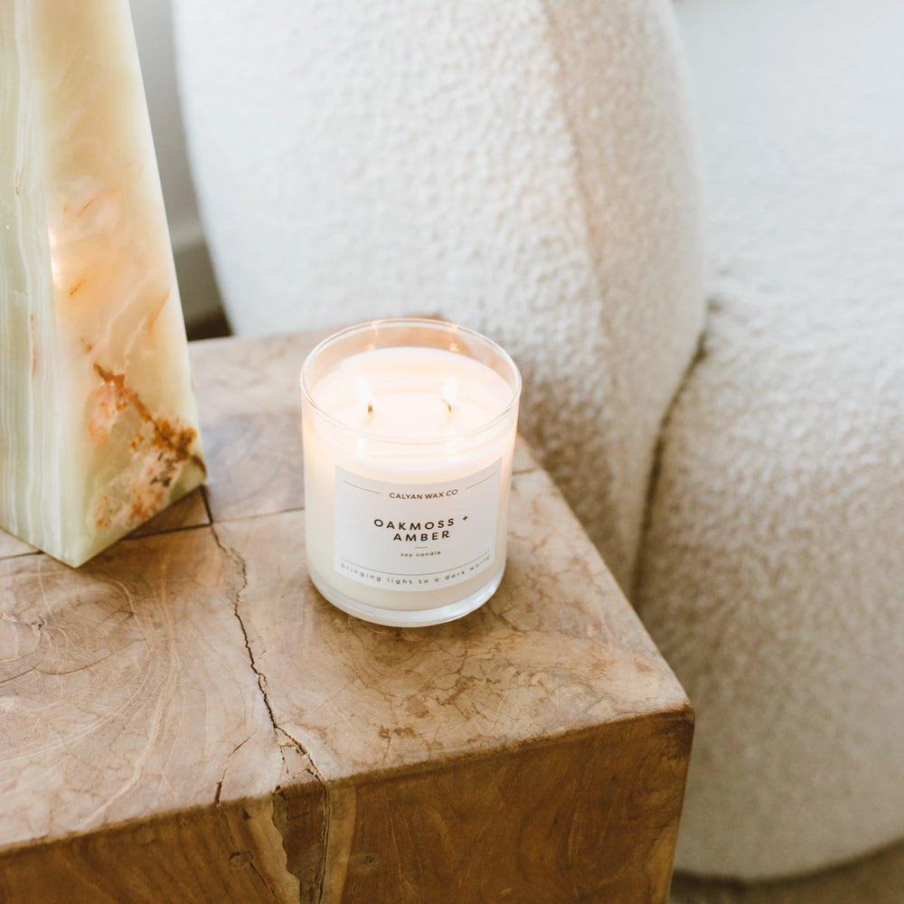 
                      
                        Oakmoss + Amber Glass Tumbler Candle
                      
                    
