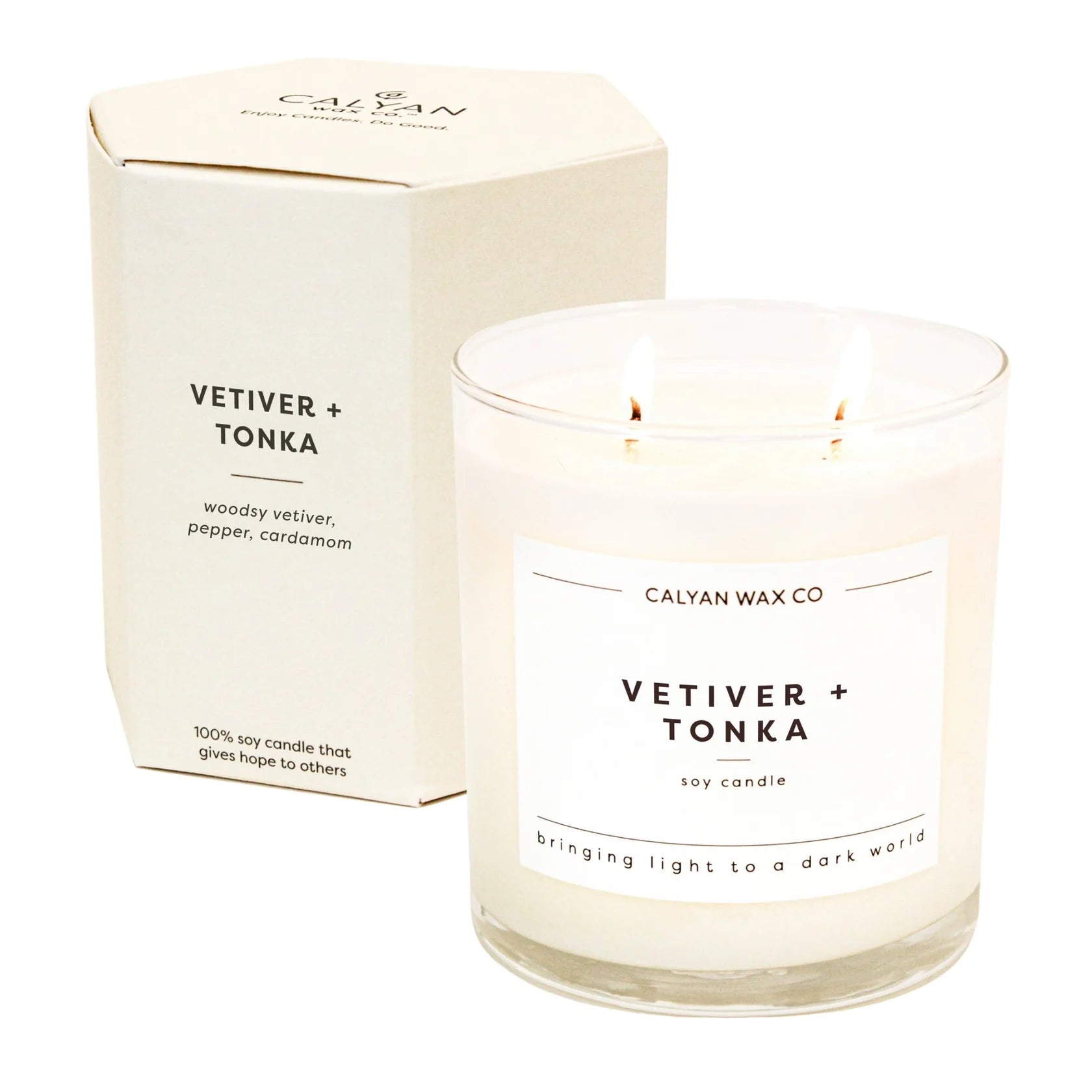 Vetiver + Tonka Glass Tumbler Candle