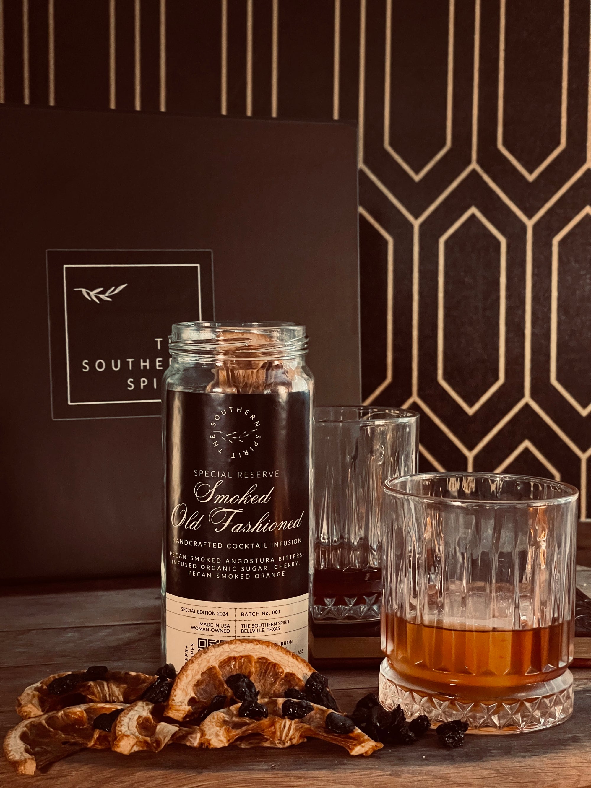 Set of TWO Special Reserve Pecan-Smoked Old Fashioned Cocktail Infusions Gift Set