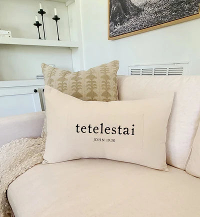 Tetelestai Lumbar Pillow