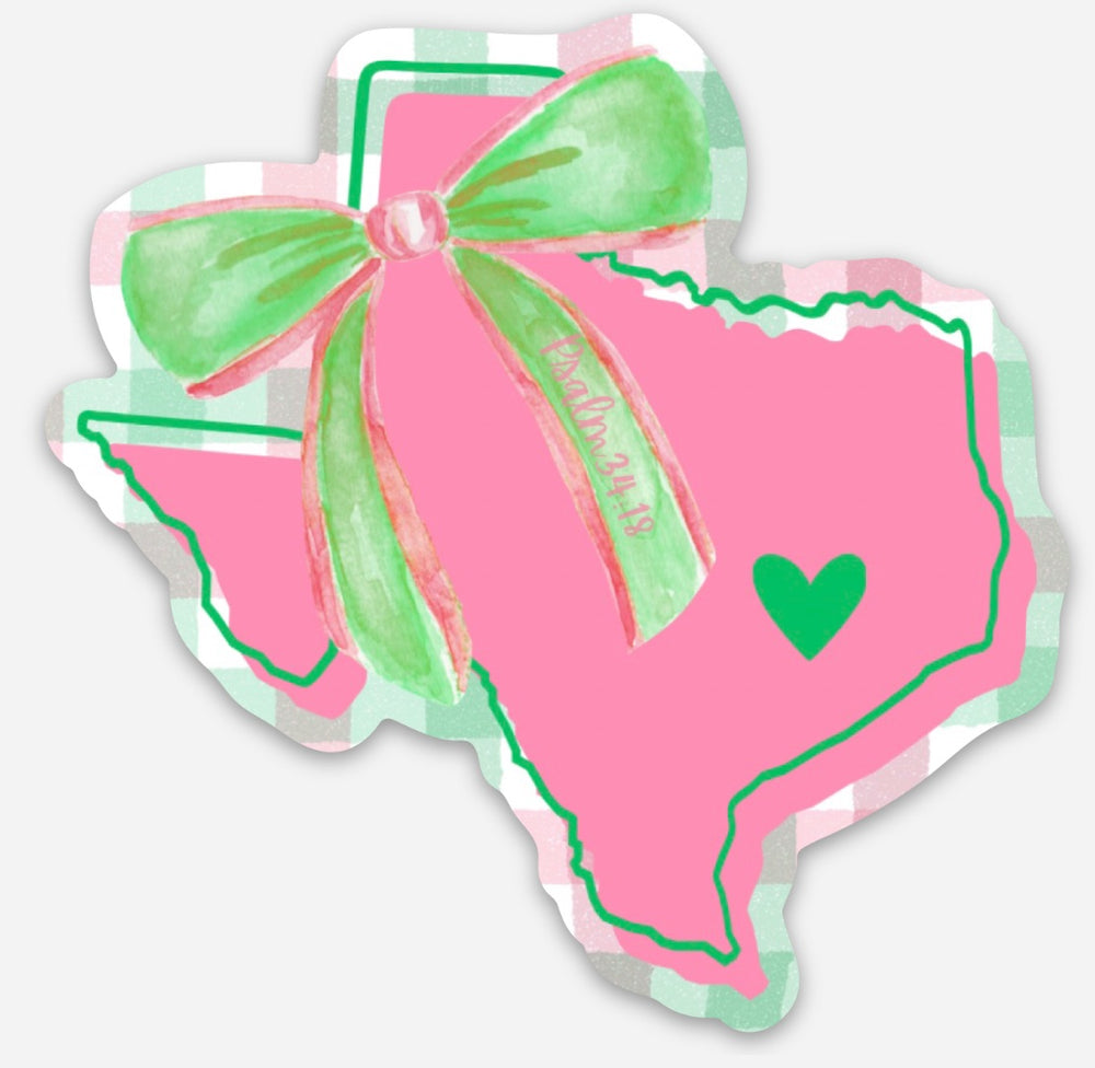 Kerr County Flood Relief Sticker- Plaid