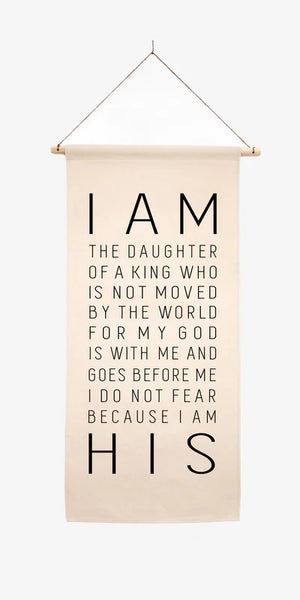 I am the daughter of the most high king canvas banner