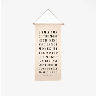 Son of The Most High King Canvas Scroll Hanging Banner