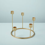 Gold Candlestick Wreath, Small