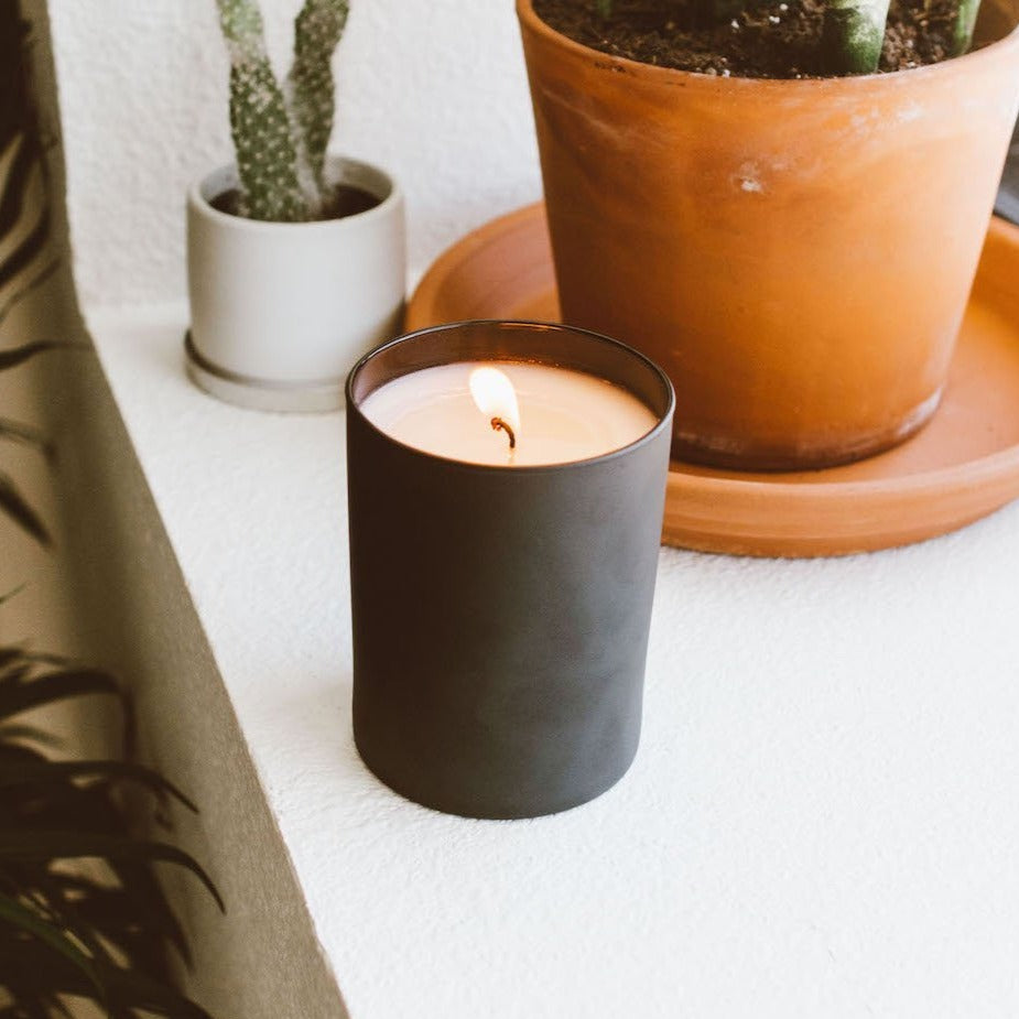 Evergreen + Eucalyptus Matte Black Candle