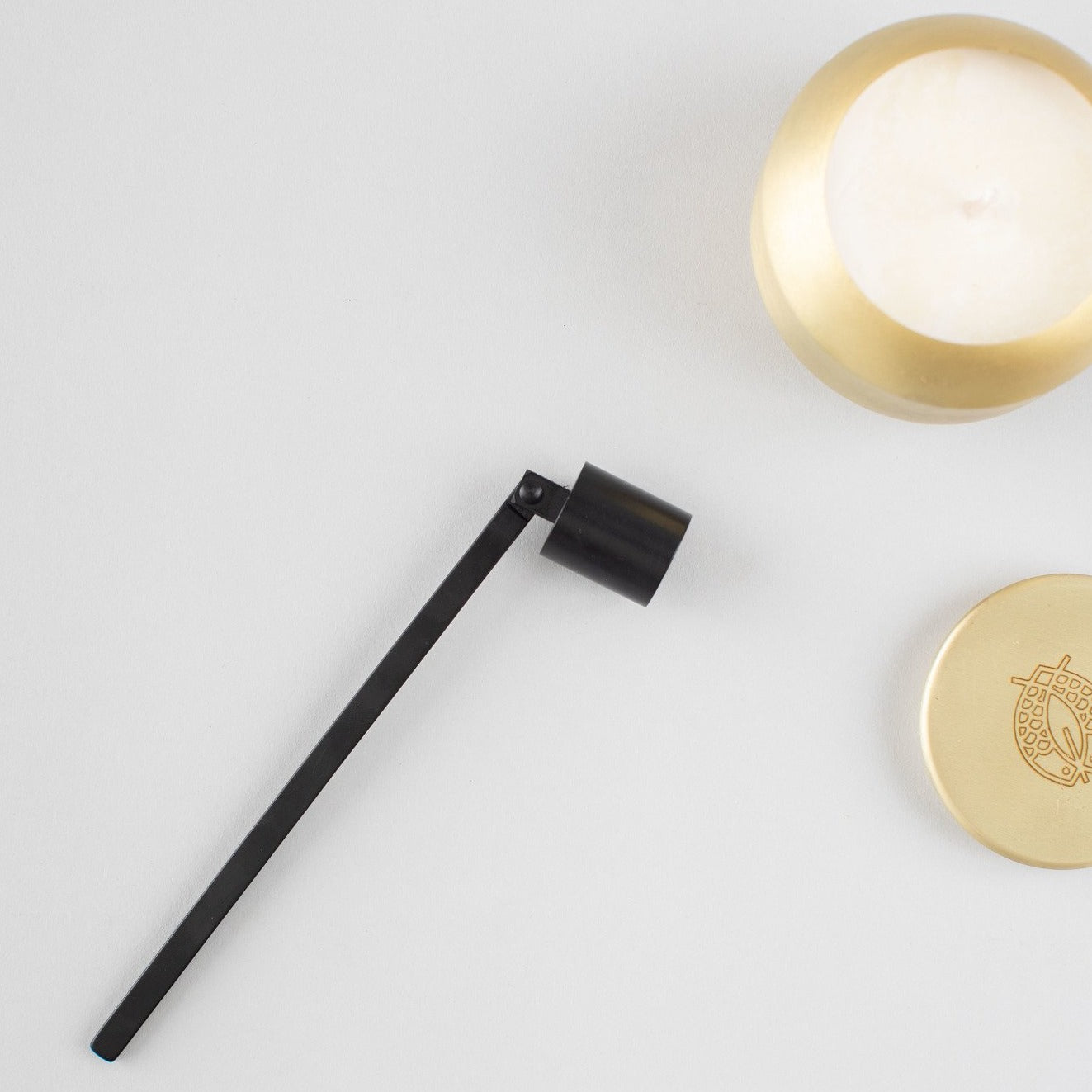 Engraved Matte Black Snuffer -Candlefish