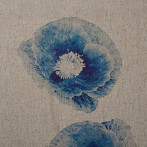 
            
                Load image into Gallery viewer, Blue Botanical Linen Canvas Wall Art
            
        