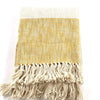 Hem Cream + Yellow Handwoven Throw Blanket