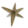Six Pointed Brass Star Sculpture