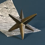 Six Pointed Brass Star Sculpture