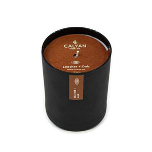 
            
                Load image into Gallery viewer, Leather + Oak Matte Black Candle
            
        