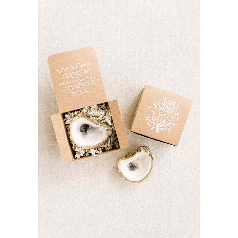 Gilded Oyster Jewelry Dish