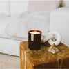 Smoke + Leather Matte Black Tumbler Soy Candle