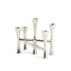 Silver Taper Candle Holder Holds 5 Taper Candles