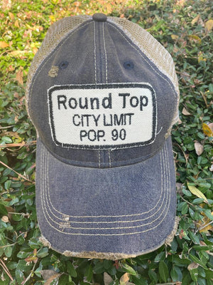 Round Top Distressed Hat
