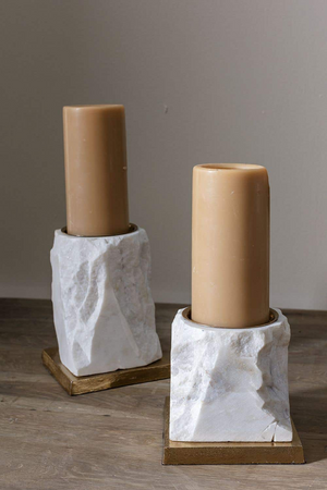 Plymouth Rock Candle Holder