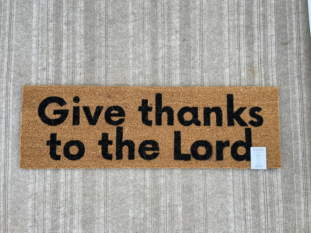 Give Thanks to the Lord XL Doormat