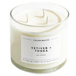 Vetiver + Tonka 3-Wick Glass Candle